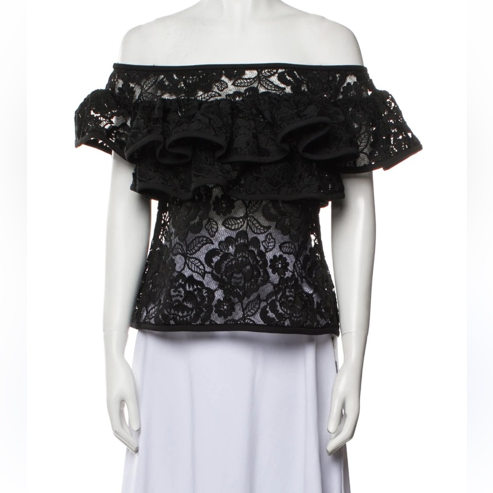 Alexis Ruffle lace blouse